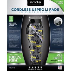 Andis Cordless USPro Li Fade New Nation hajvágó gép 73100