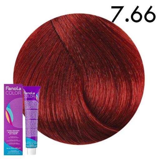 Fanola Color hajfesték 7.66 intenzív vörösszőke 100 ml